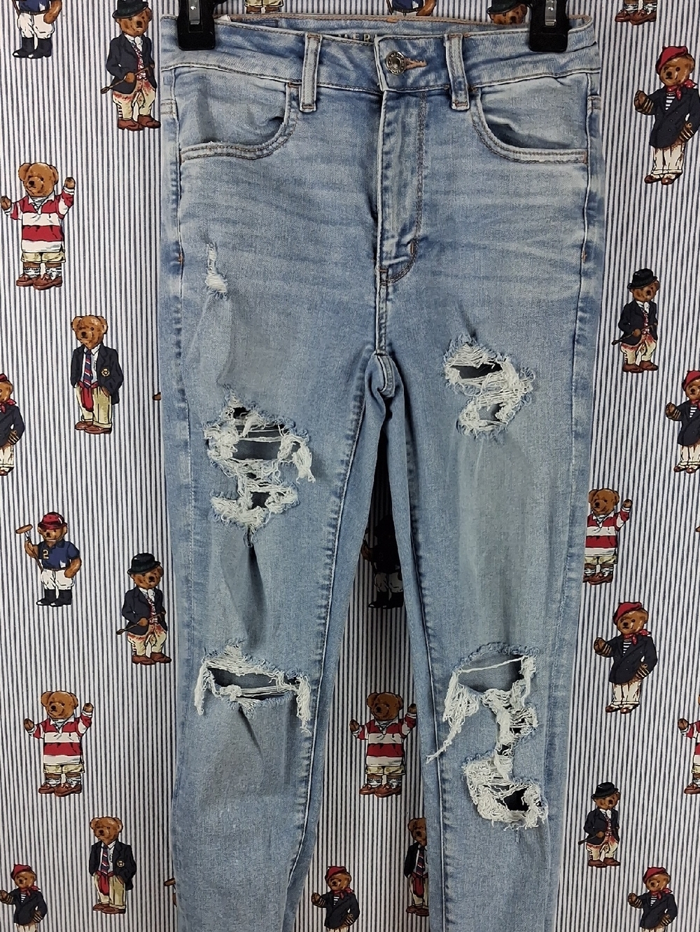 Women's American Eagle Next Level Stretch Super High Waist Sz 2 Jegging Jeans